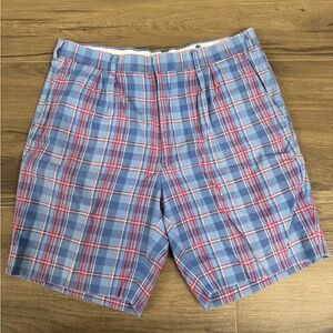 English Sports Shop Blue Plaid Golf Shorts